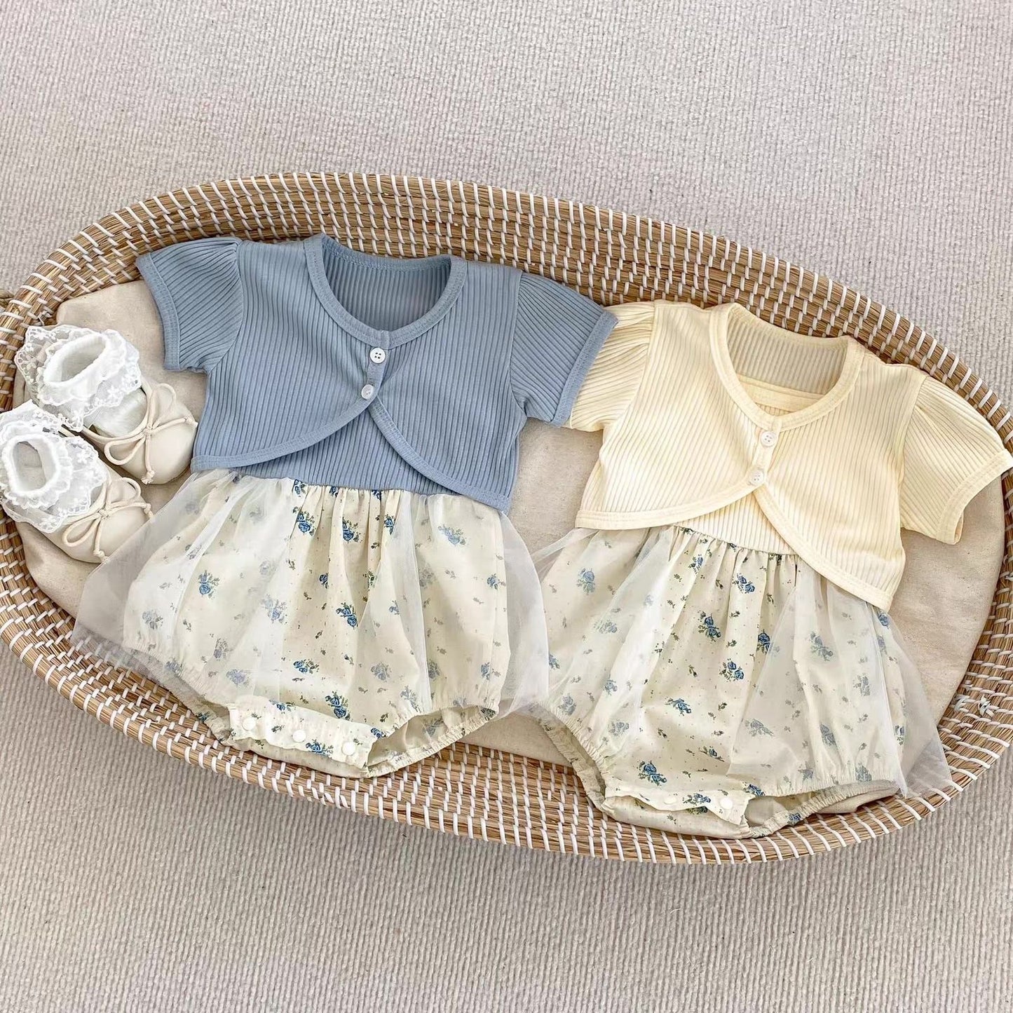 Blossom Breeze Baby Romper Dress