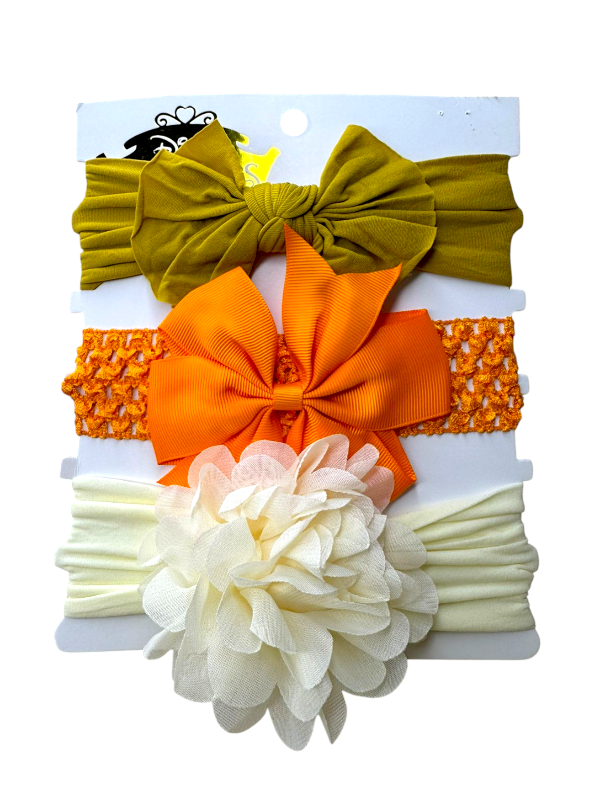 Soft Big Bow Baby Headbands (Set of 3)