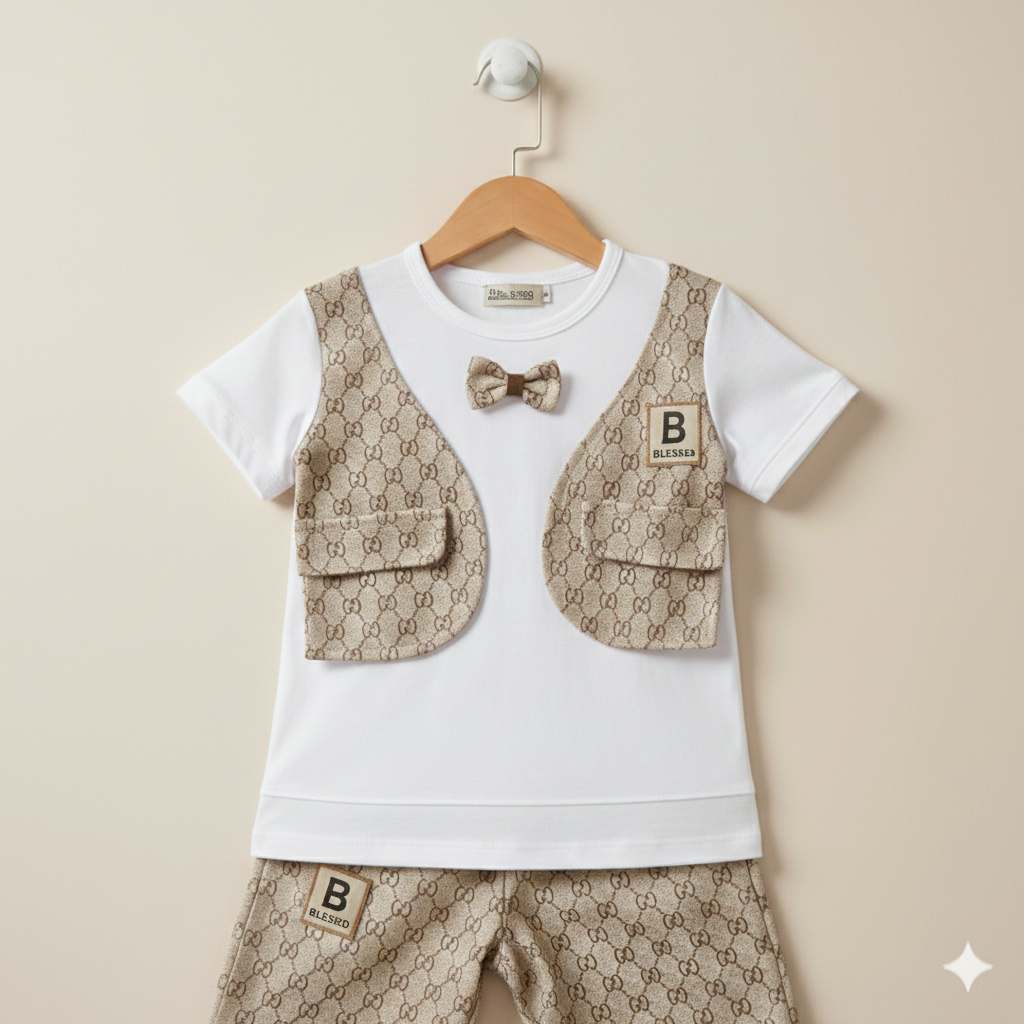 Mini Gentleman Vest Co-ord Set