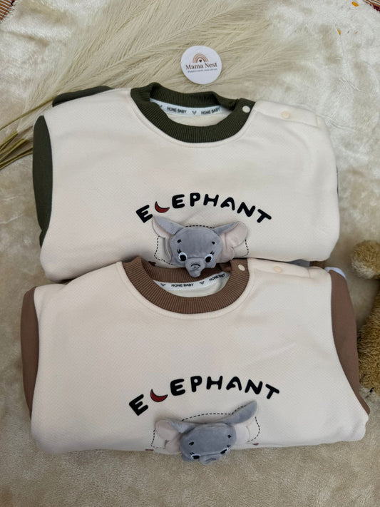 Elephant Cuddle Fleece Set