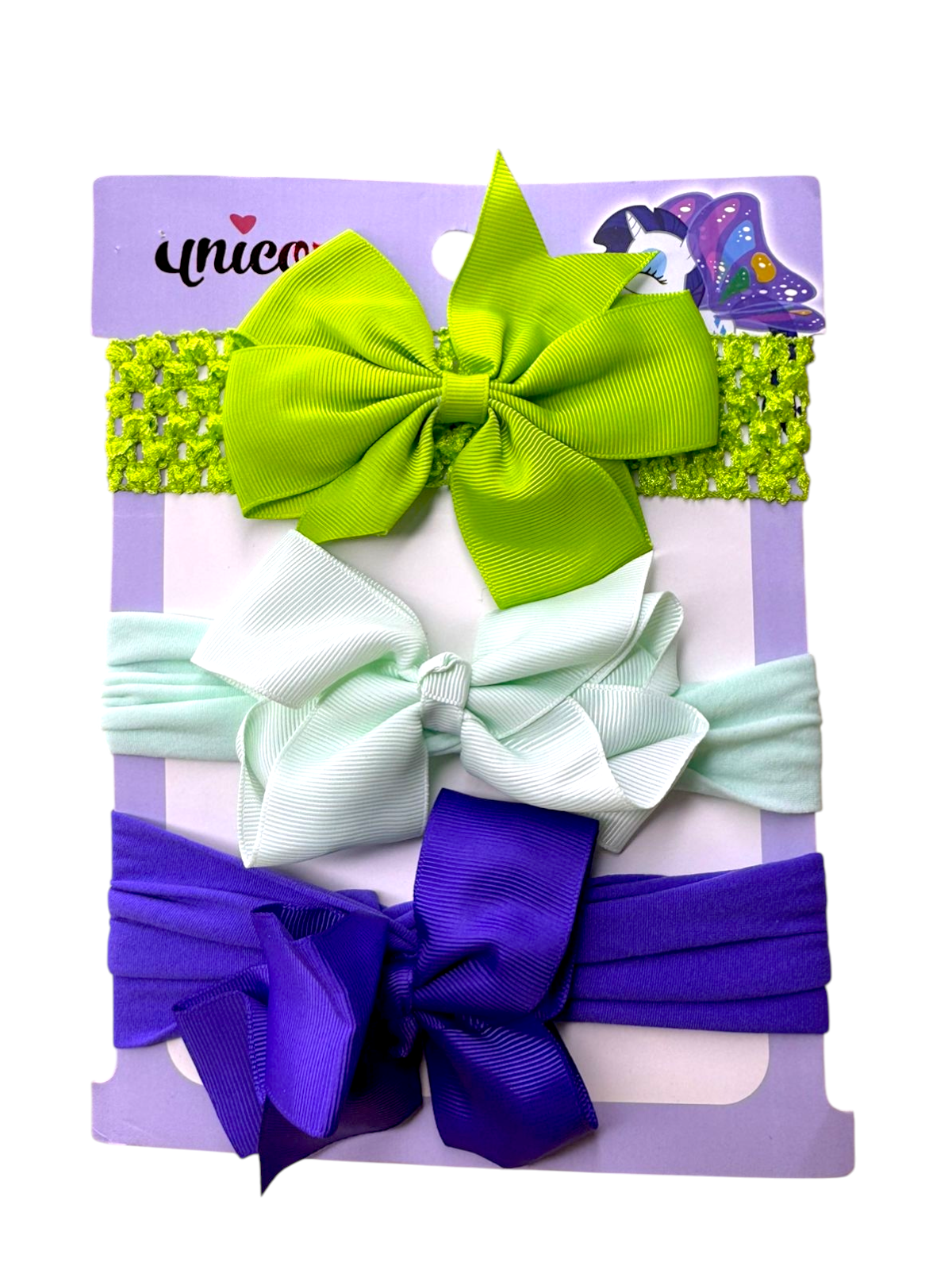 Soft Big Bow Baby Headbands (Set of 3)