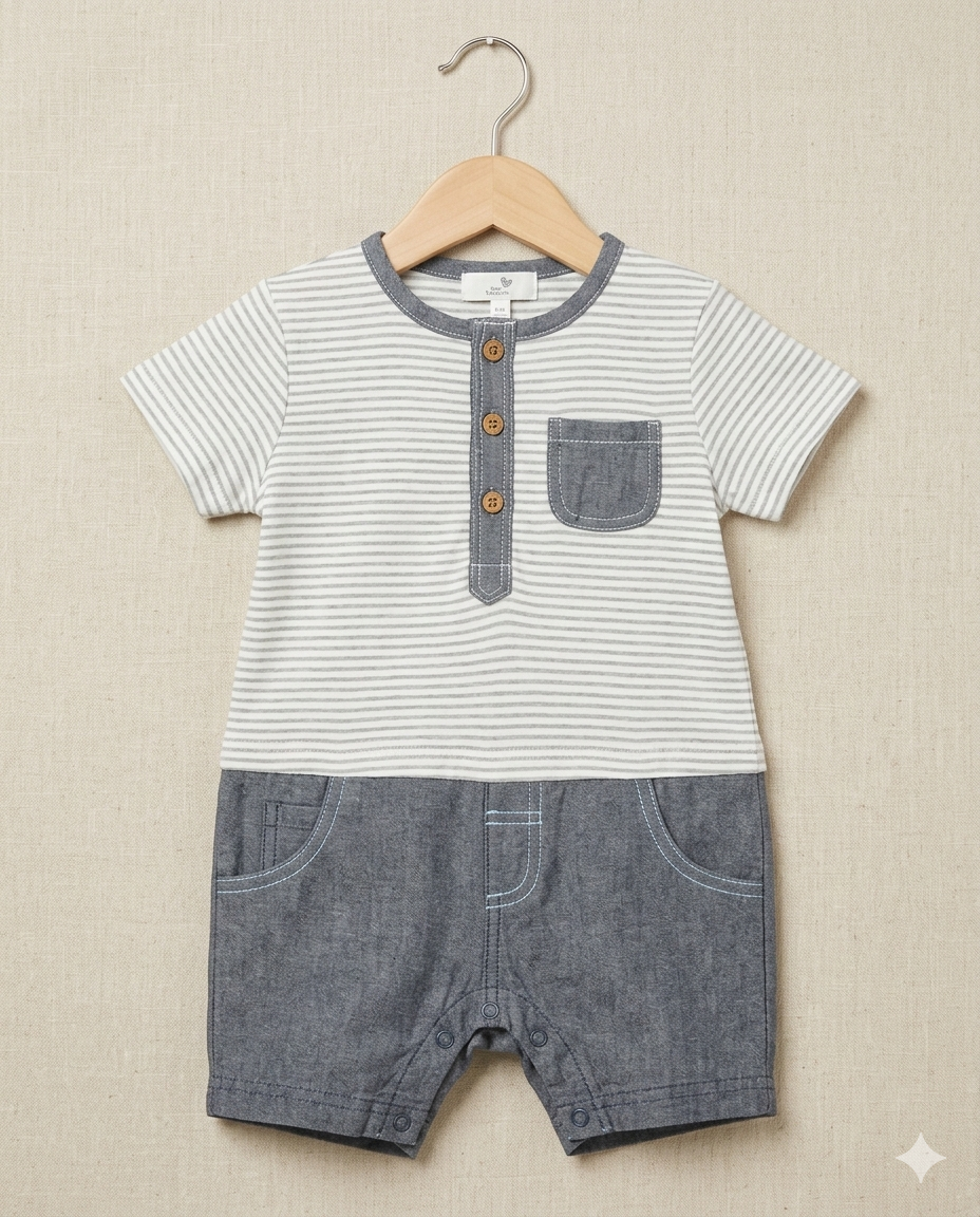 Stripe Dapper Romper