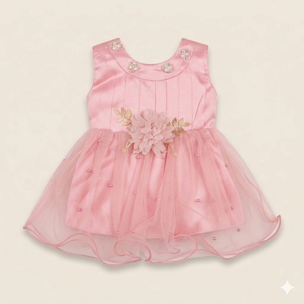 Baby Pink Bloom Baby Dress