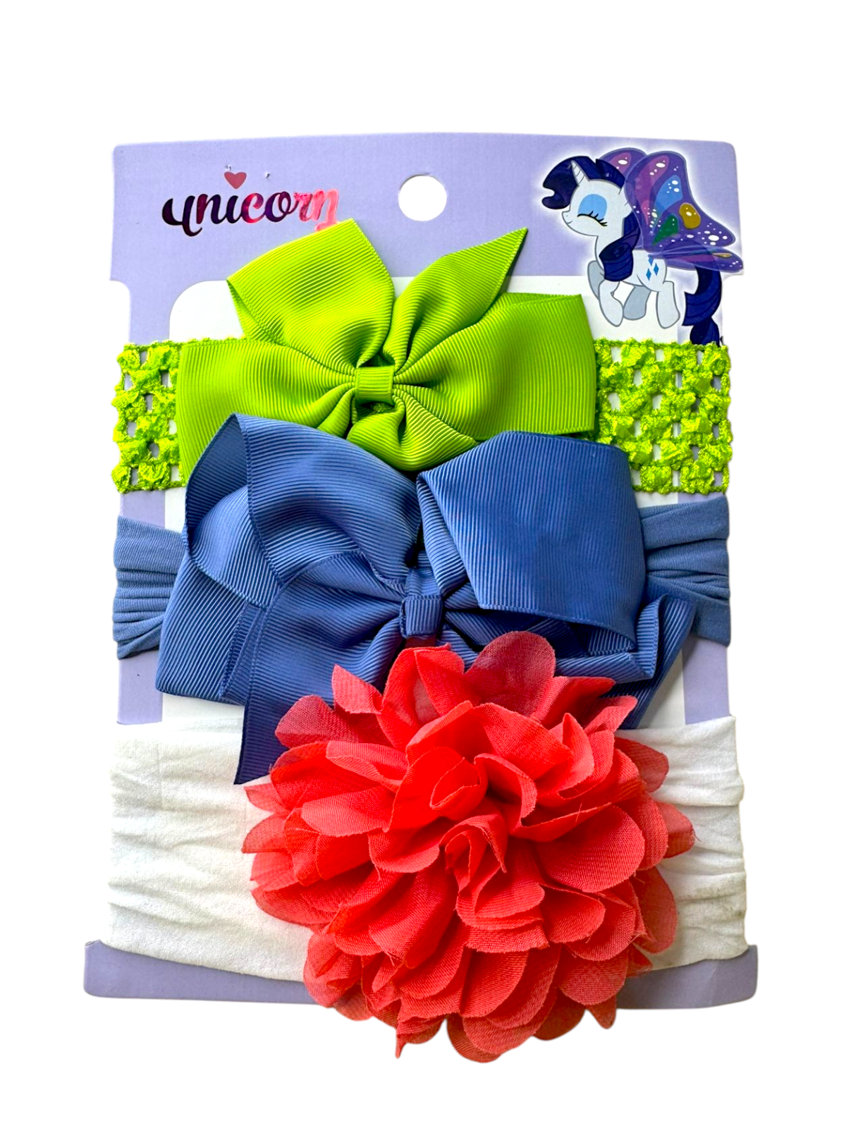 Soft Big Bow Baby Headbands (Set of 3)