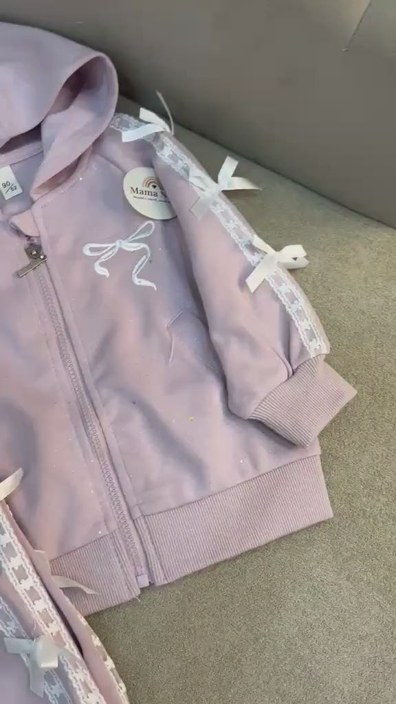 Darling Ribbon Mauve Tracksuit