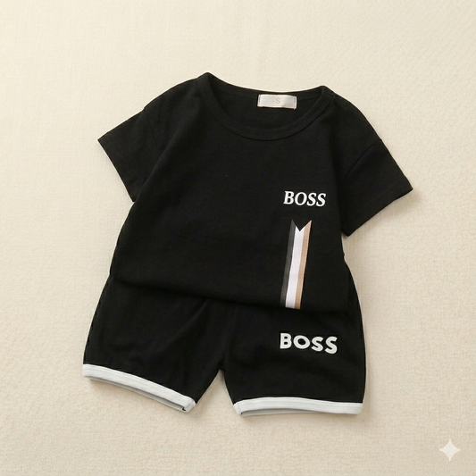 Boss Classic Summer Co-ord Set – Black