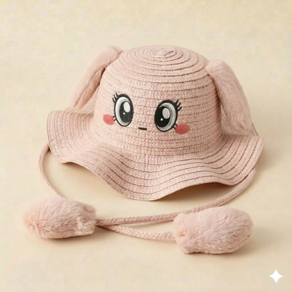 Tea Pink Bunny Hat