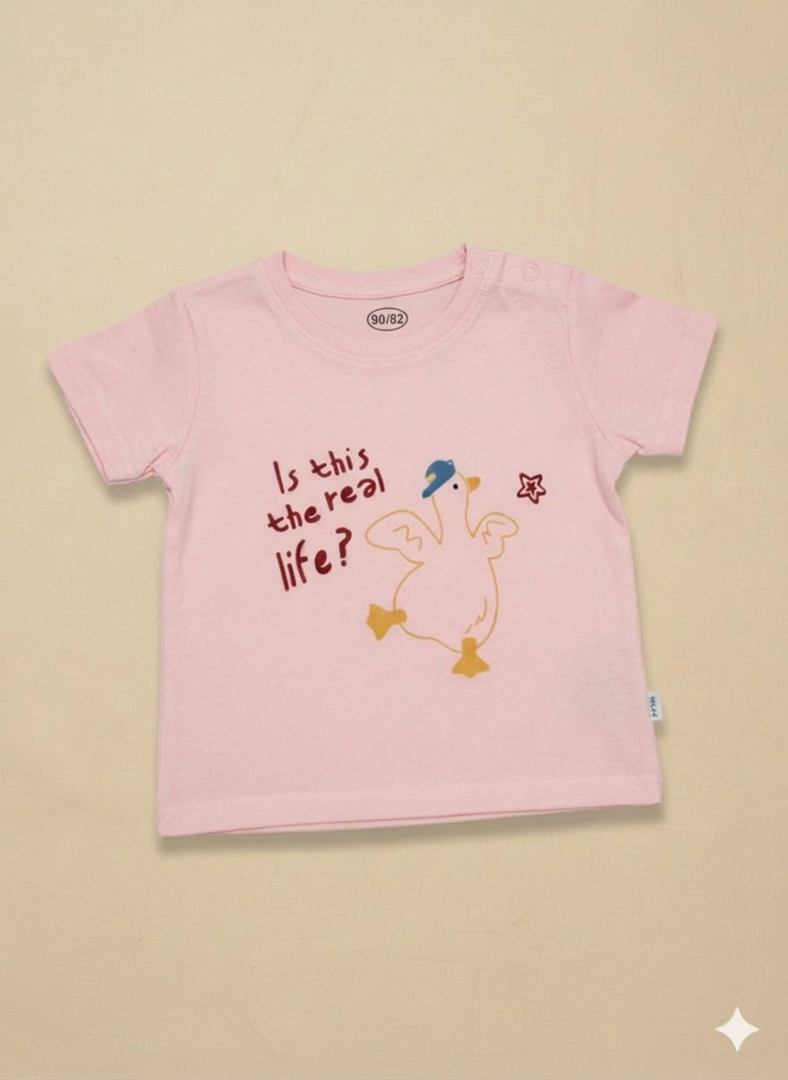 Little Swan Denim Dungaree Set (2-Piece)