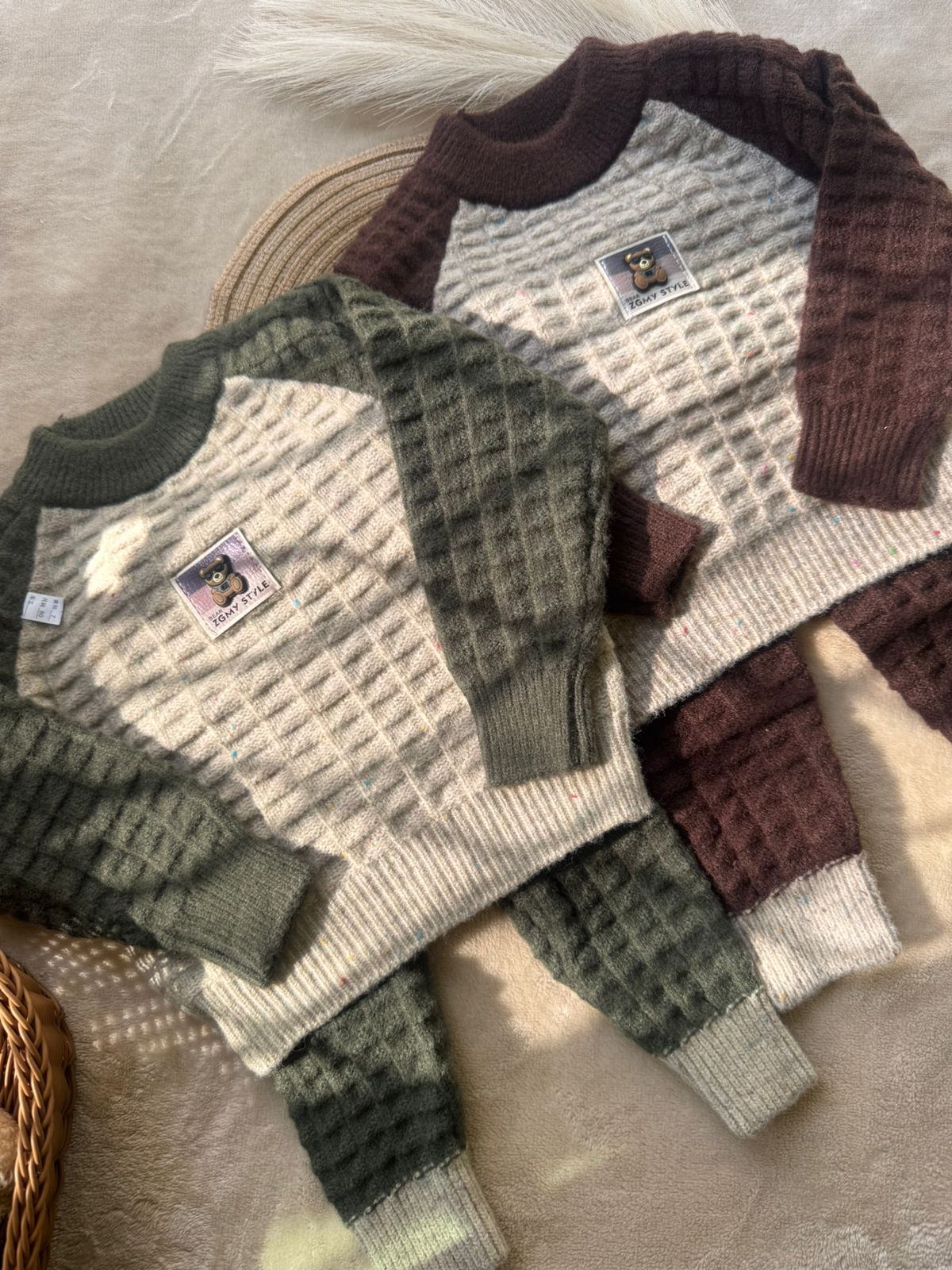 Teddy Knit Wool Set