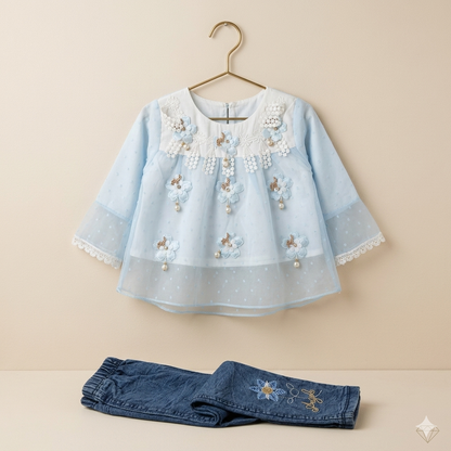 Blossom Charm Embroidered Co-ord Set