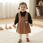 Two-Piece Style Knit Frock Set