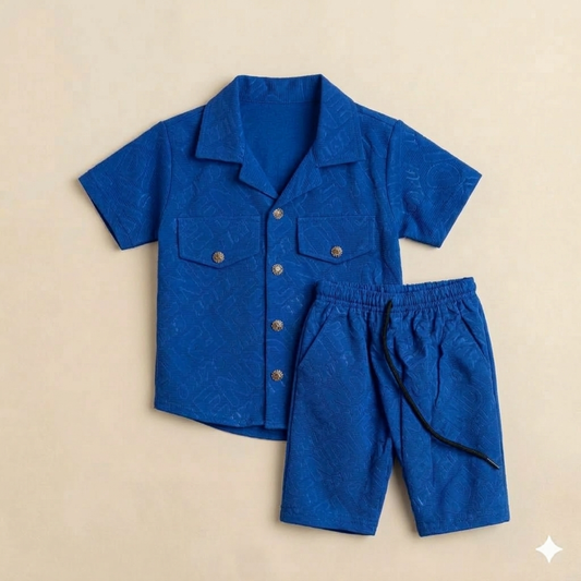 Navy Blue Explorer Embossed Set
