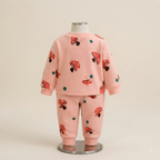 Pink Mushroom Fleece Set for Kids
