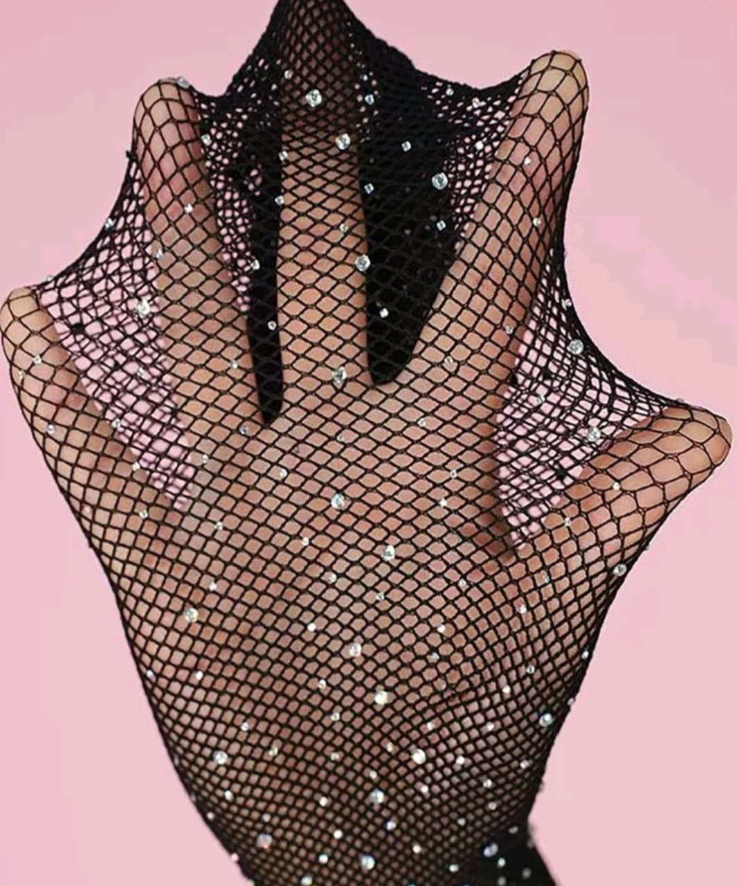 SparkleStep Kids Rhinestone Fishnet Tights
