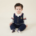 The Collegiate Knitted Vest & Trouser Set