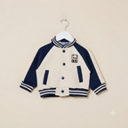 Toddler Boy Navy & Cream Panda Bomber Jacket Outfit Set