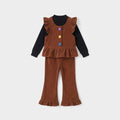 Cozy Corduroy Ruffle 3-Piece Outfit Set