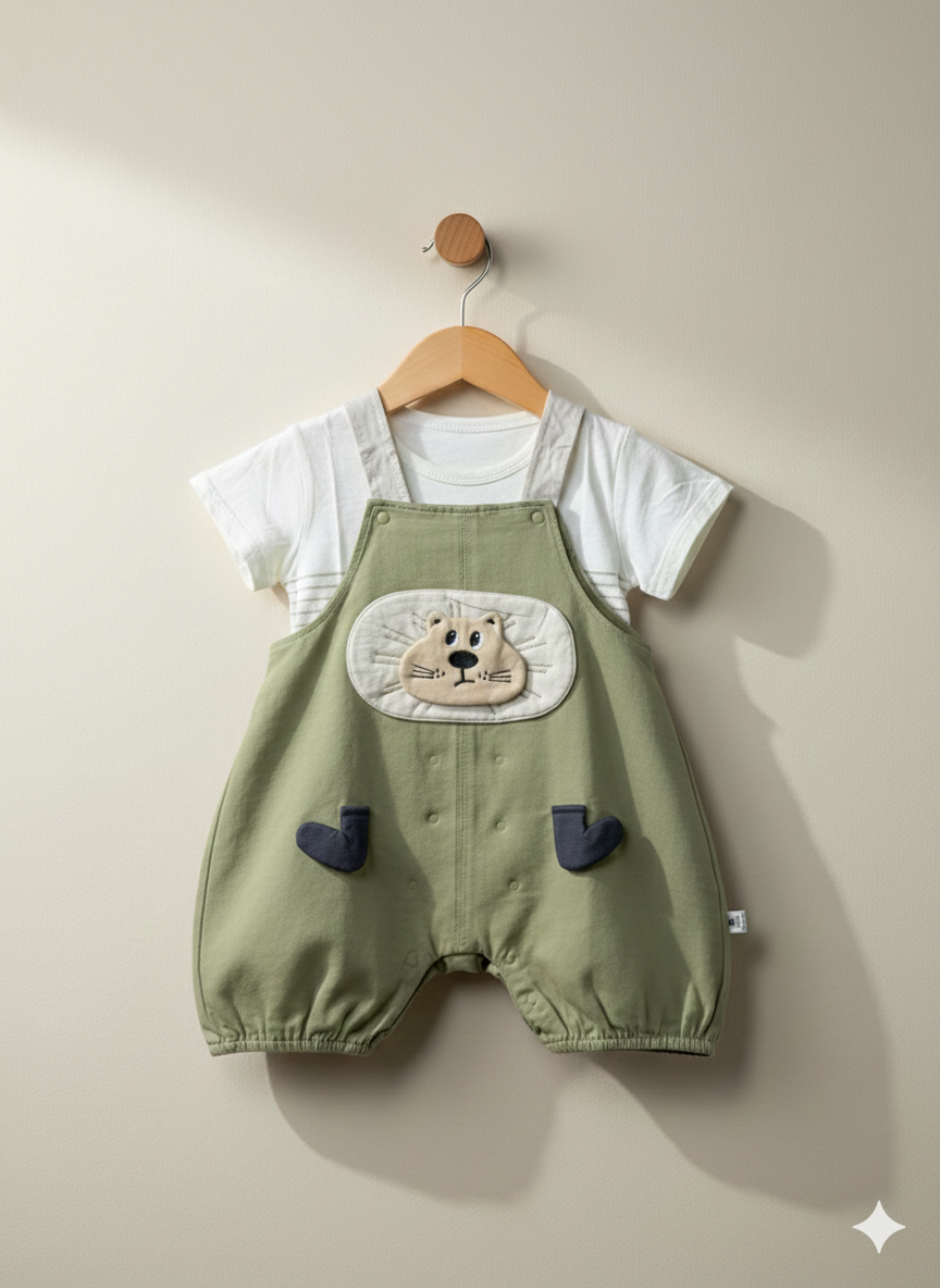 Little Cub Dungaree Set
