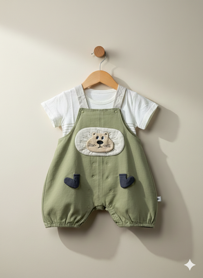 Little Cub Dungaree Set