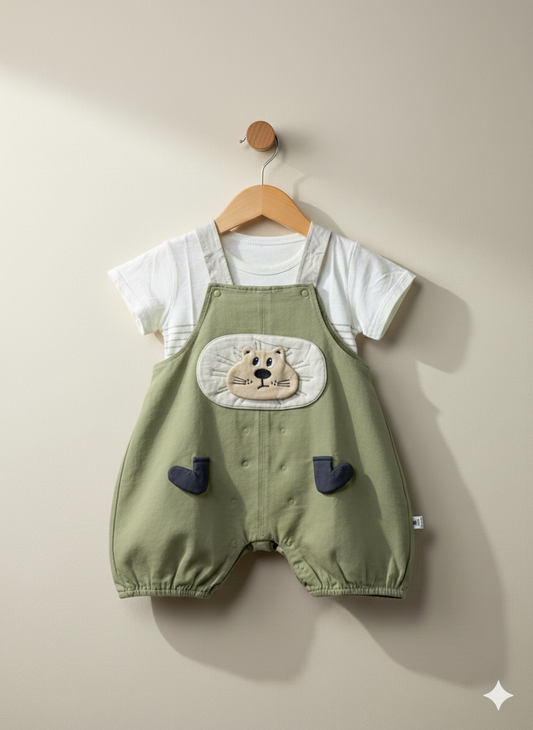 Little Cub Dungaree Set