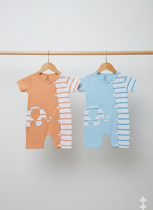 Tiny Elephant Cuddle Romper