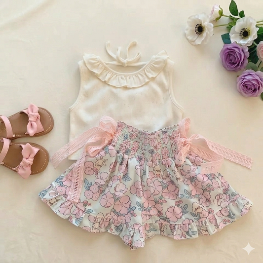 Blossom Belle Floral Skirt Set