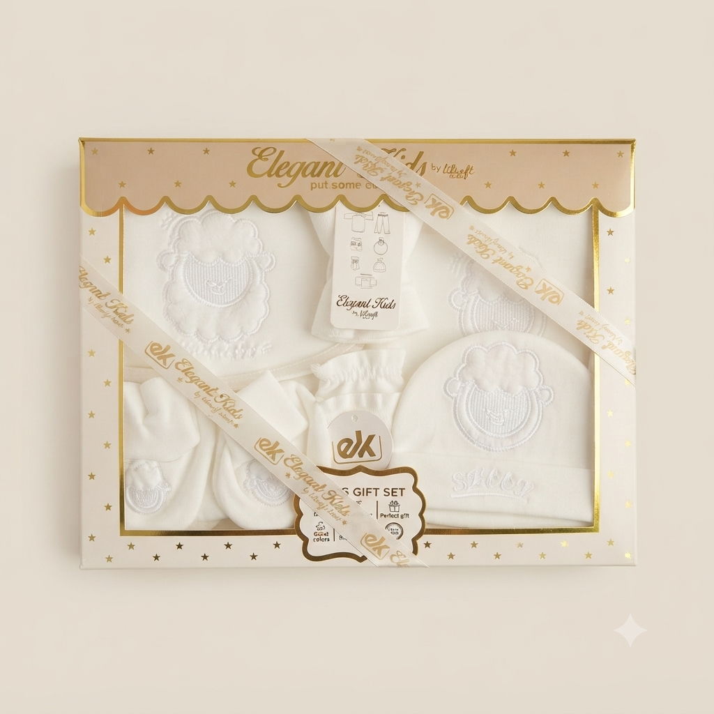 Elegant Kids Premium Newborn Embroidered 9 Gift Set