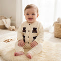 Adorable Bear Knit Cardigan & Pants Set