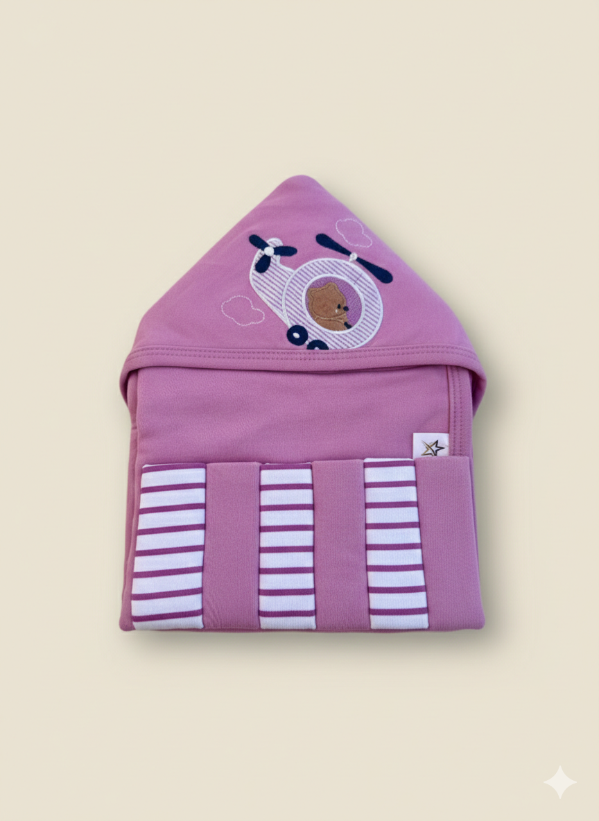SnuggleHood Baby Blanket Set (6 Washcloths)