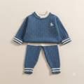 Polo Bear's Classic Knit Outfit-Blue