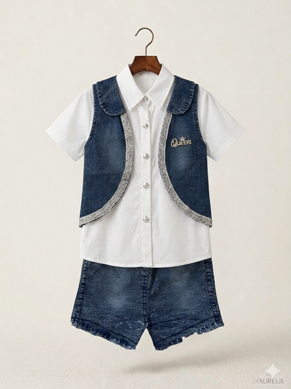 Queen Denim 3pc set