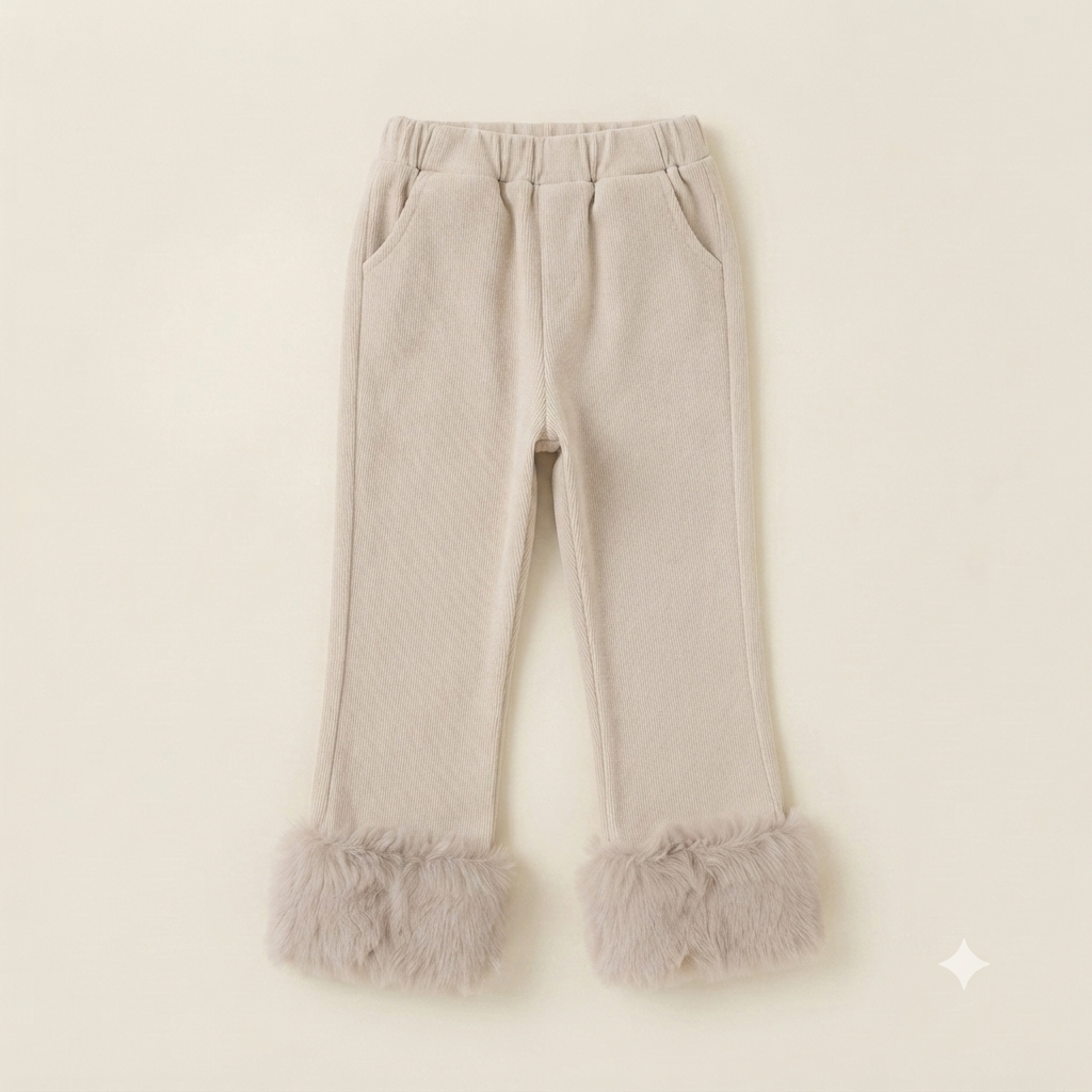 🤍 Cozy Bow Fur Vest Set