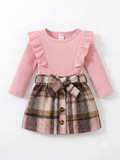 Rosie Plaid Ruffle Dress