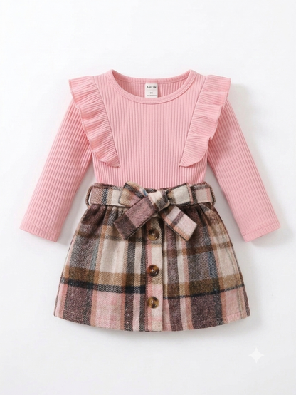 Rosie Plaid Ruffle Dress