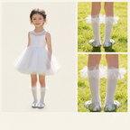 Kids Tulle Ruffle Ballerina Socks  (6M–3Y)