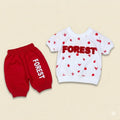 Forest Vibes 2-Piece Co-ord Set Red