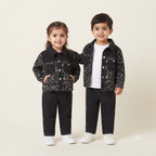 Rebel Leopard Denim Set Unisex-3pc