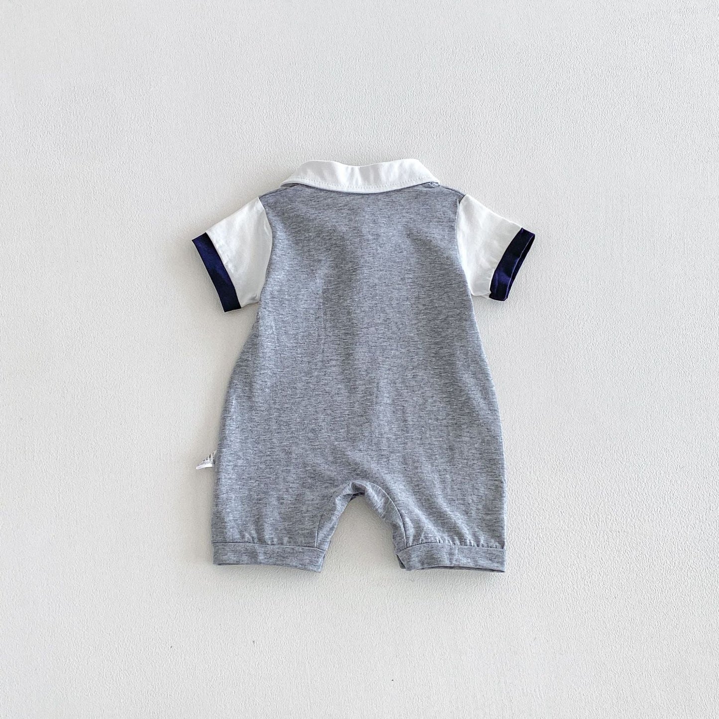 Little Gentleman Tie Romper Set