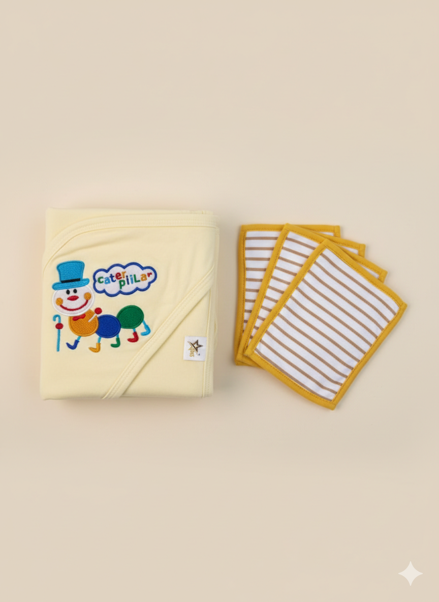 SnuggleHood Baby Blanket Set (6 Washcloths)