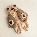 Adorabee Bear 3-Piece Winter Hood Set Thick Fleece