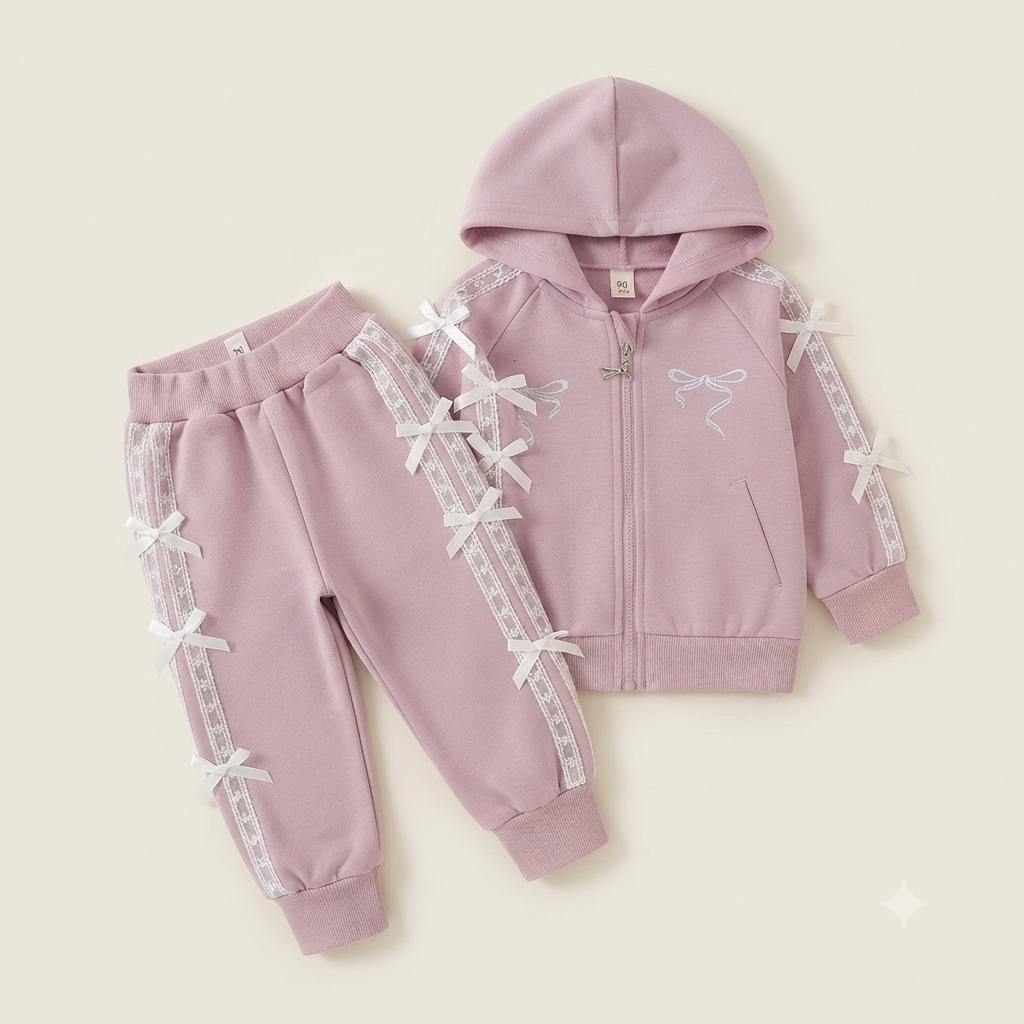 Darling Ribbon Mauve Tracksuit