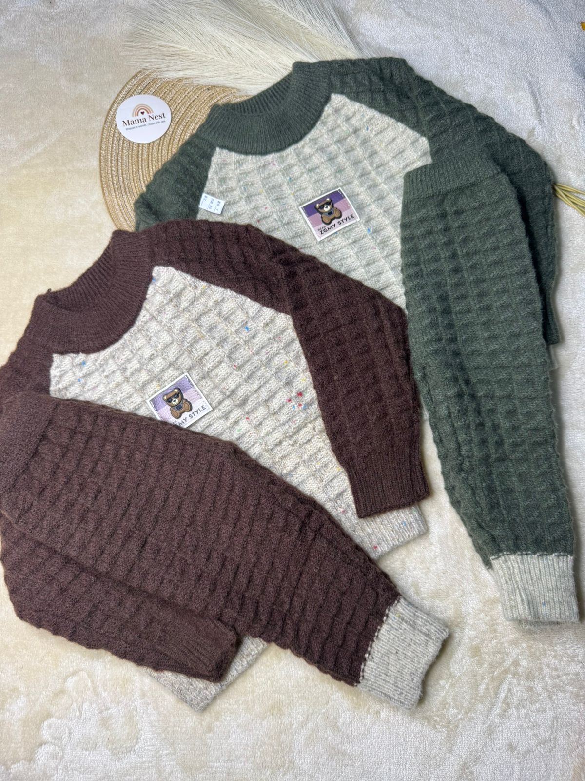 Teddy Knit Wool Set