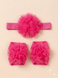 Bright Pink headband & Barefoot Set