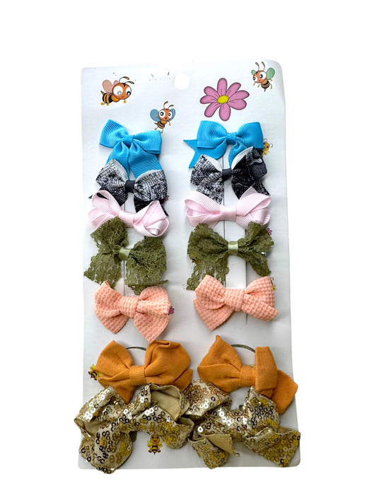Elegant Bow Hair Clips