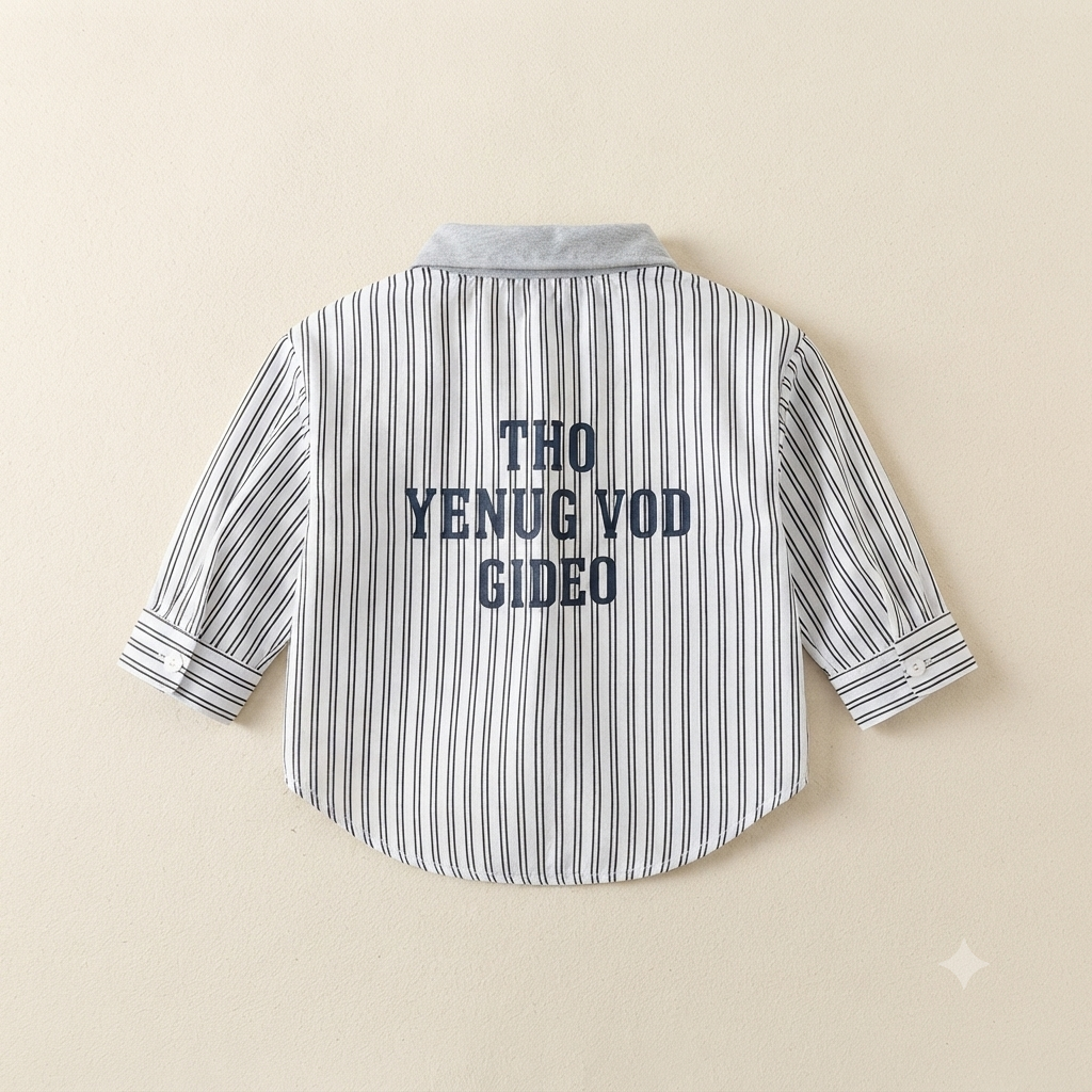 Toddler Striped Sleeve Polo and Jogger Set – Heather Grey