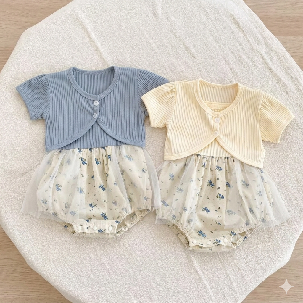 Blossom Breeze Baby Romper Dress