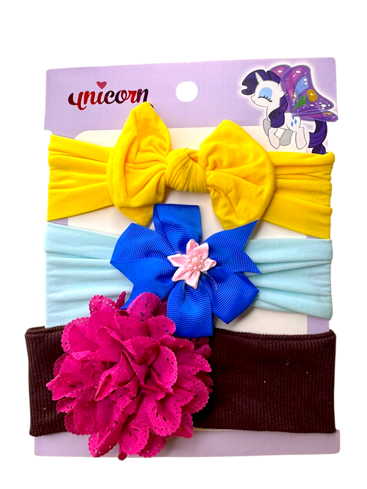 Soft Big Bow Baby Headbands (Set of 3)