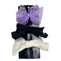 Princess Oversized Bow Clips Purple