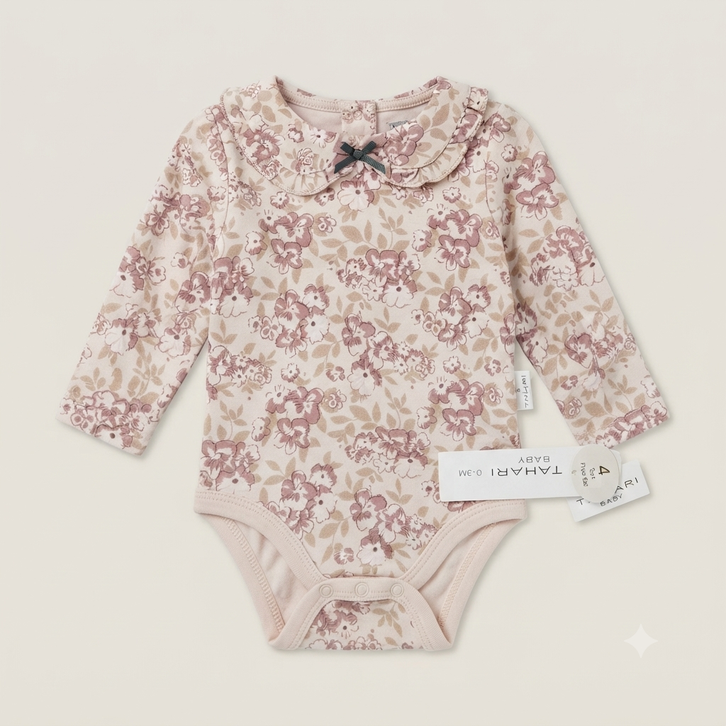 5 Piece Baby Floral Bodysuit & Leggings Set Velvet