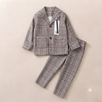 Classic Plaid Unisex Blazer & Trouser Set